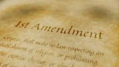 Historic Document 1st Amendment