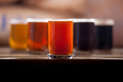 0424-beer-sampler-ale-foreground 写真素材