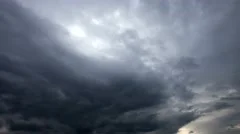 Background of storm clouds before a thunder-storm. Timelapse