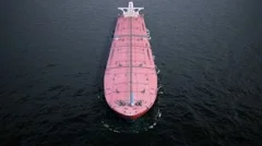 Oil tanker in the ocean