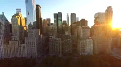 Aerial View Of Downtown New York City 4K