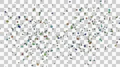 Full Hd colored confetti animation