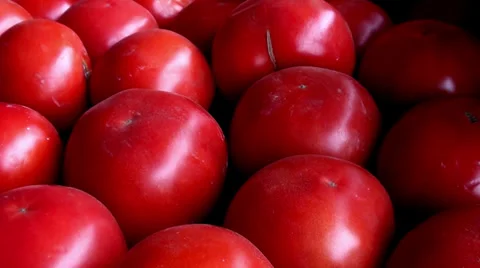 0439 Tomatoes at the market Stock Footage 35295290