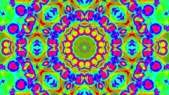 Psychedelic Colorful Kaleidoscope VJ background loop 1