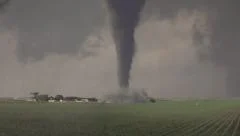 Super Violent Tornado Strikes Farm