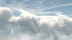 flying through clouds