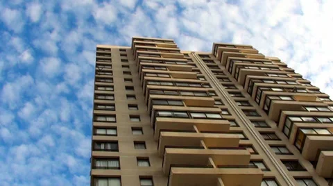 0456 Clouds and Bulding Stock Footage 33575990