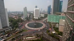 Time lapse (day) Jakarta traffic at Jalan Bunduran
