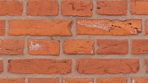 045_Red brick wall texture pattern.mp4 Stock Footage 346974219