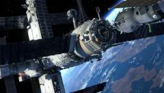 Spacecraft Docking To Space Station