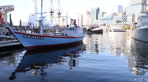 047 CITY BOAT Stock Footage 34146541