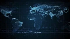 Cyber world map