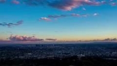 Sunset Day To Night Timelapse of Los Angeles