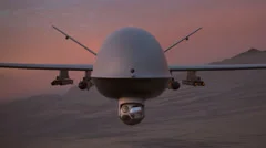 Armed Military Predator Drone. Uav Bomb Spy
