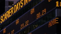 stock market ticker, Times Square, New York