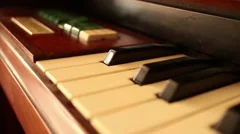 PIANO-ORGAN KEYS (Dolly Move) - 60 fps reverse dolly along keys
