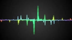 Audio reaction. Waveform background