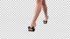 Fashion Model - Blond Mond - Walk Loop - Legs - Alpha - 25fps