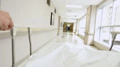 Gurney Down Hospital Corridor