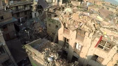 Drone shots at Bhaktapur Nepal after the earthquake