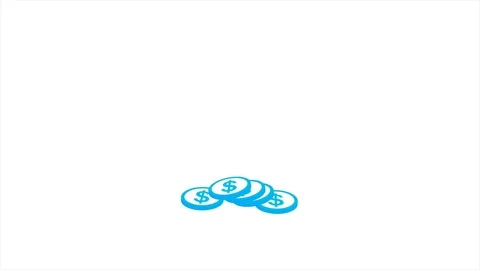 05 1 Coin Falling Stock Footage 78479385