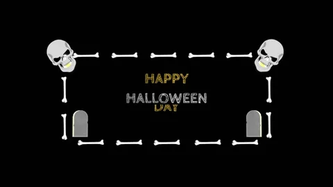 05 Halloween Animation Motion Graphics v3 Stock-Footage 137519121