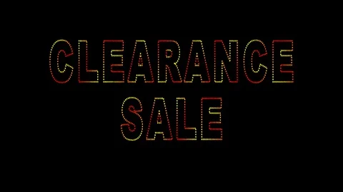 05 Text Animation with Moving Light Clearance Sale Stock-Footage 128924835