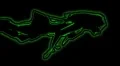 05- Vertical HD sexy dancer silhouette - green on black HD Footage
