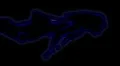 05- Vertical HD sexy dancer silhouette - blue on black HD Footage
