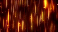 Epic Golden Abstract Fire Flames Particle Rain - Falling Soft Glow Bokeh
