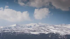 sierra nevada spain granada mountains snow peaks ski timelapse