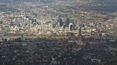 0504 London from the Sky Stock Footage 43028944