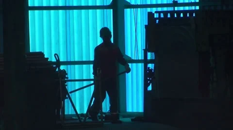 0505 Working with safety equipment Stock Footage 34253443