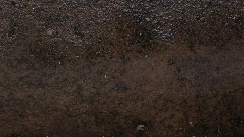 050_Dark wet concrete ground texture.mp4 Stock Footage 345726289