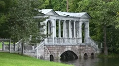 Marble  Bridge, or Siberian Marble gallery. Catherine Park. Pushkin. Petersburg