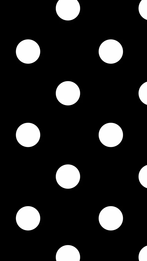 051_Polka dot pattern on black background.mp4 Stock Footage 348100494
