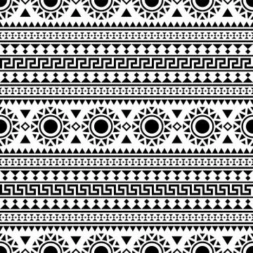 052020 Tribal ethnic Pattern-... Stock Illustration