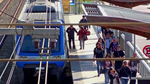 0523 The train Stock Footage 34276705