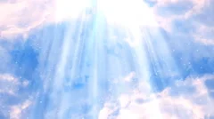 Heavenly Rays Clouds 2 Loopable Background