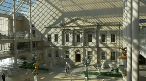 0525 Many visitors are spending there time in MET. All year long. Stock Footage 43174116