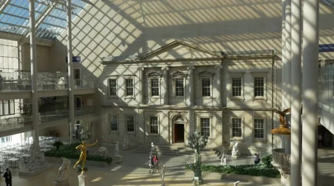 0525 UHD Many visitors are spending there time in MET. All year long. Stock Footage 43177452