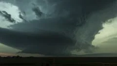 4K Intense Supercell Thunderstorm Time-lapse