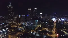 Aerial night video Atlanta Georgia 4