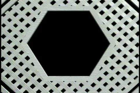 0527 White Wicker Frame  Stock Footage 666484