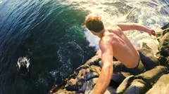 Cliff Jumping Sunset