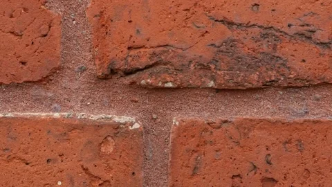 052_Red brick wall texture pattern.mp4 Stock Footage 346974240
