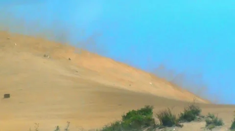 0530 Sand storm Stock Footage 35655886
