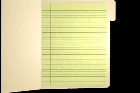 0535 File Folder Paper  Stock Footage 666386