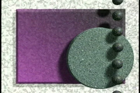 0536 Discs and Spheres background  Stock Footage 666376