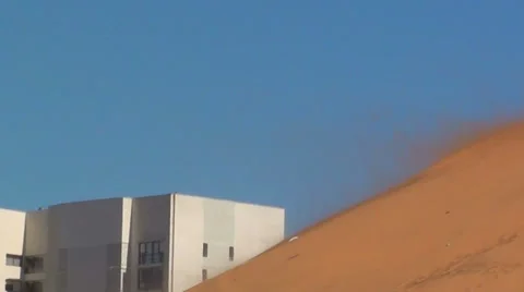 0536 Sand storm Stock Footage 35657029
